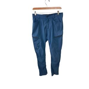 Peak Performance Blue Iconiq Zip Pockets Pants Activewear Outdoors 30 X 31